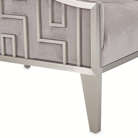 Roxbury Park Steel Gray Velvet Accent Chair - Ornate Home