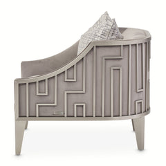 Roxbury Park Steel Gray Velvet Accent Chair - Ornate Home