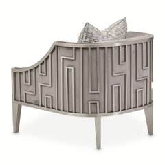 Roxbury Park Steel Gray Velvet Accent Chair - Ornate Home