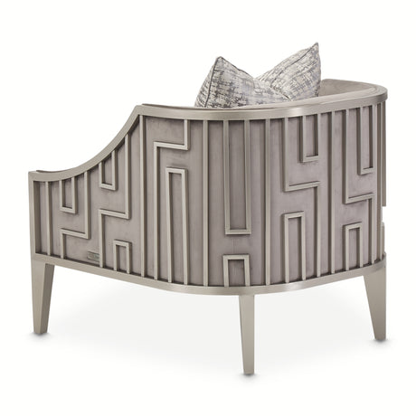 Roxbury Park Steel Gray Velvet Accent Chair - Ornate Home