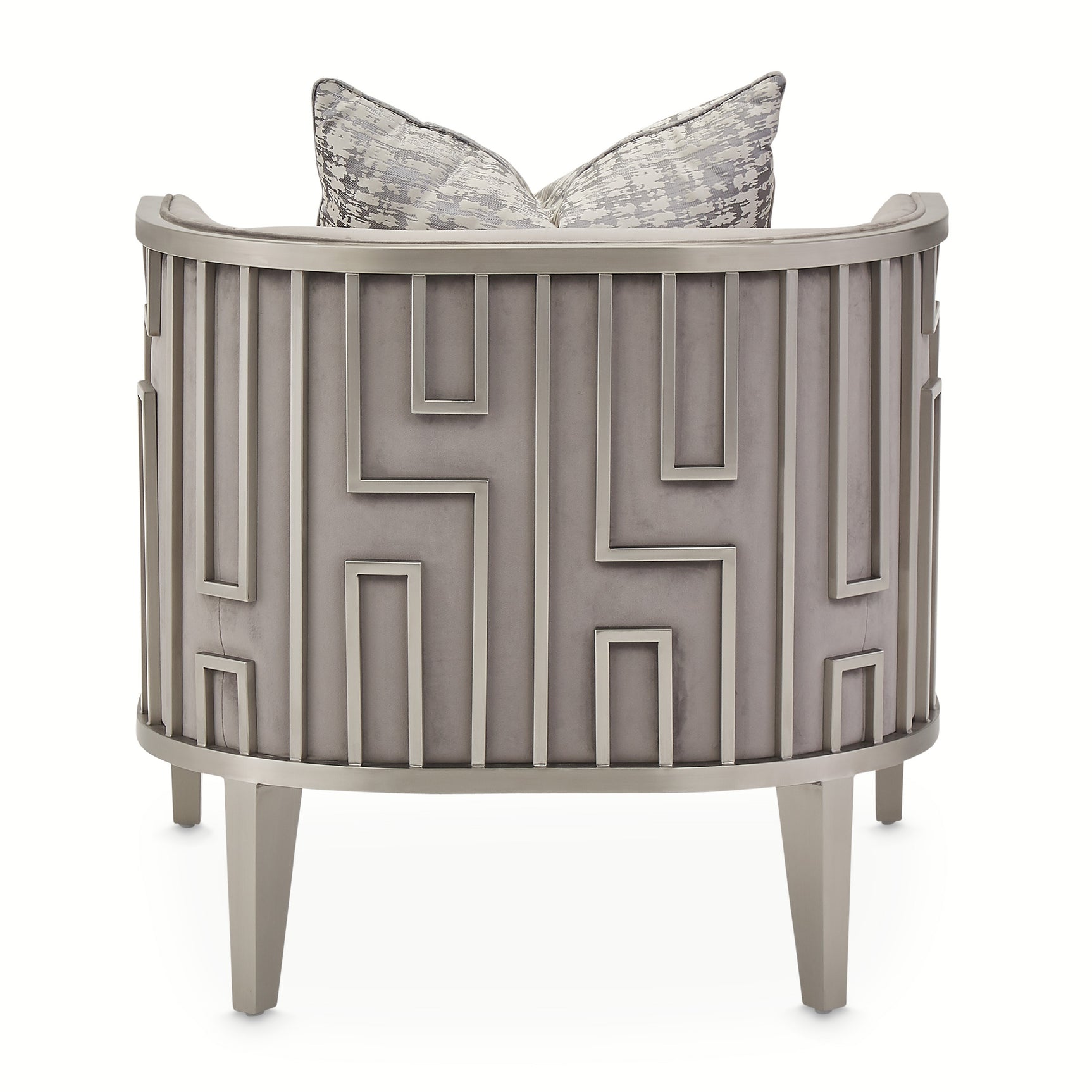 Roxbury Park Steel Gray Velvet Accent Chair - Ornate Home