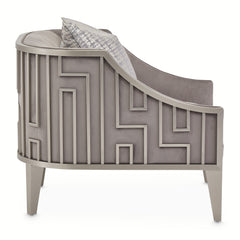 Roxbury Park Steel Gray Velvet Accent Chair - Ornate Home