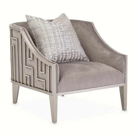 Roxbury Park Steel Gray Velvet Accent Chair - Ornate Home