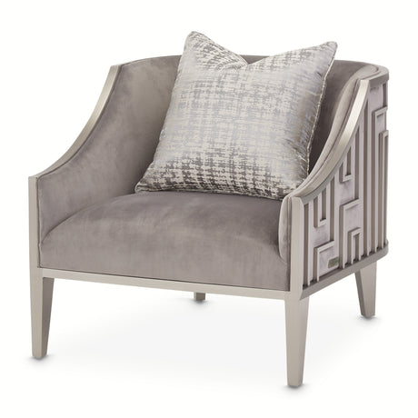Roxbury Park Steel Gray Velvet Accent Chair - Ornate Home