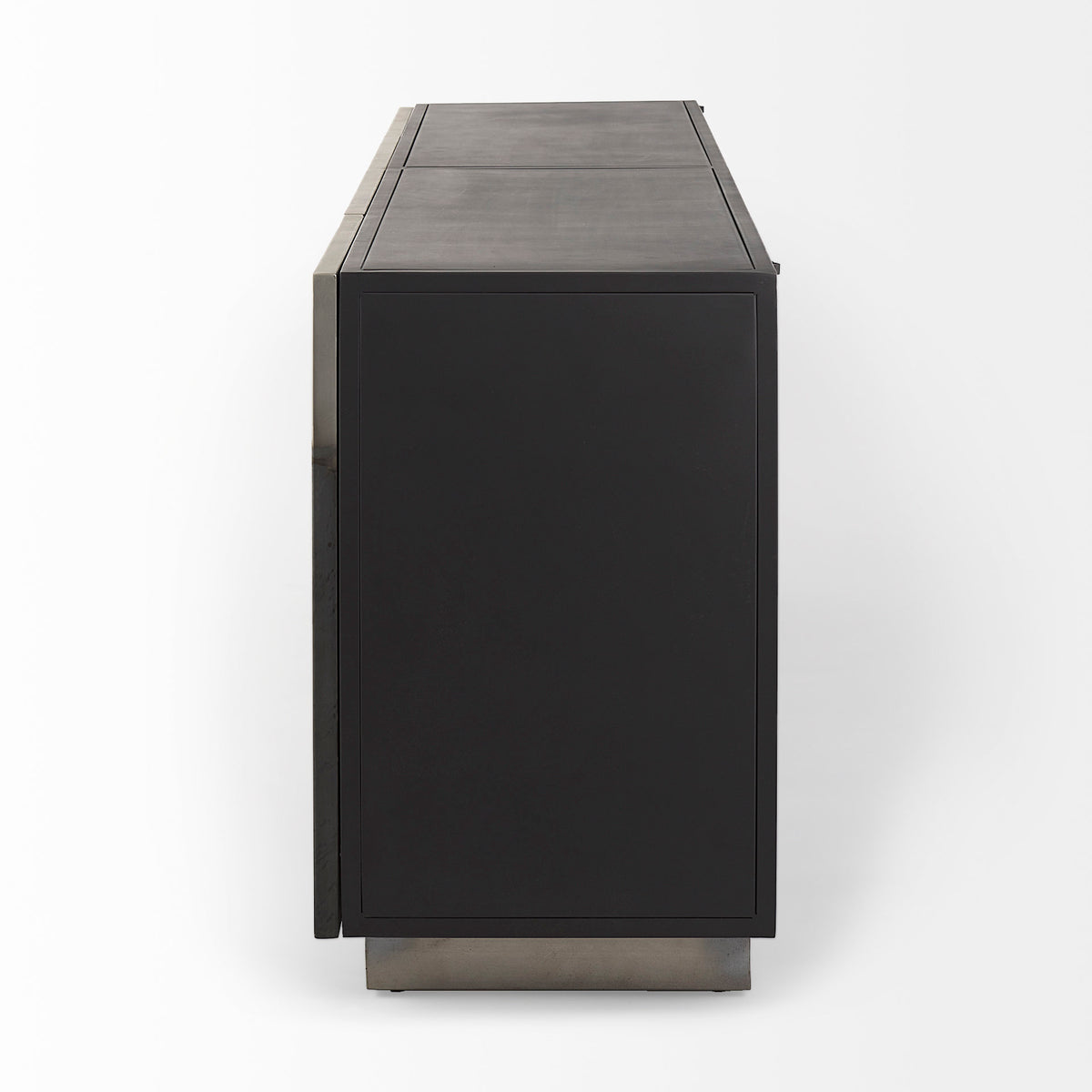 Roxdale Black/Gray Acid Wash Metal Sideboard - Ornate Home