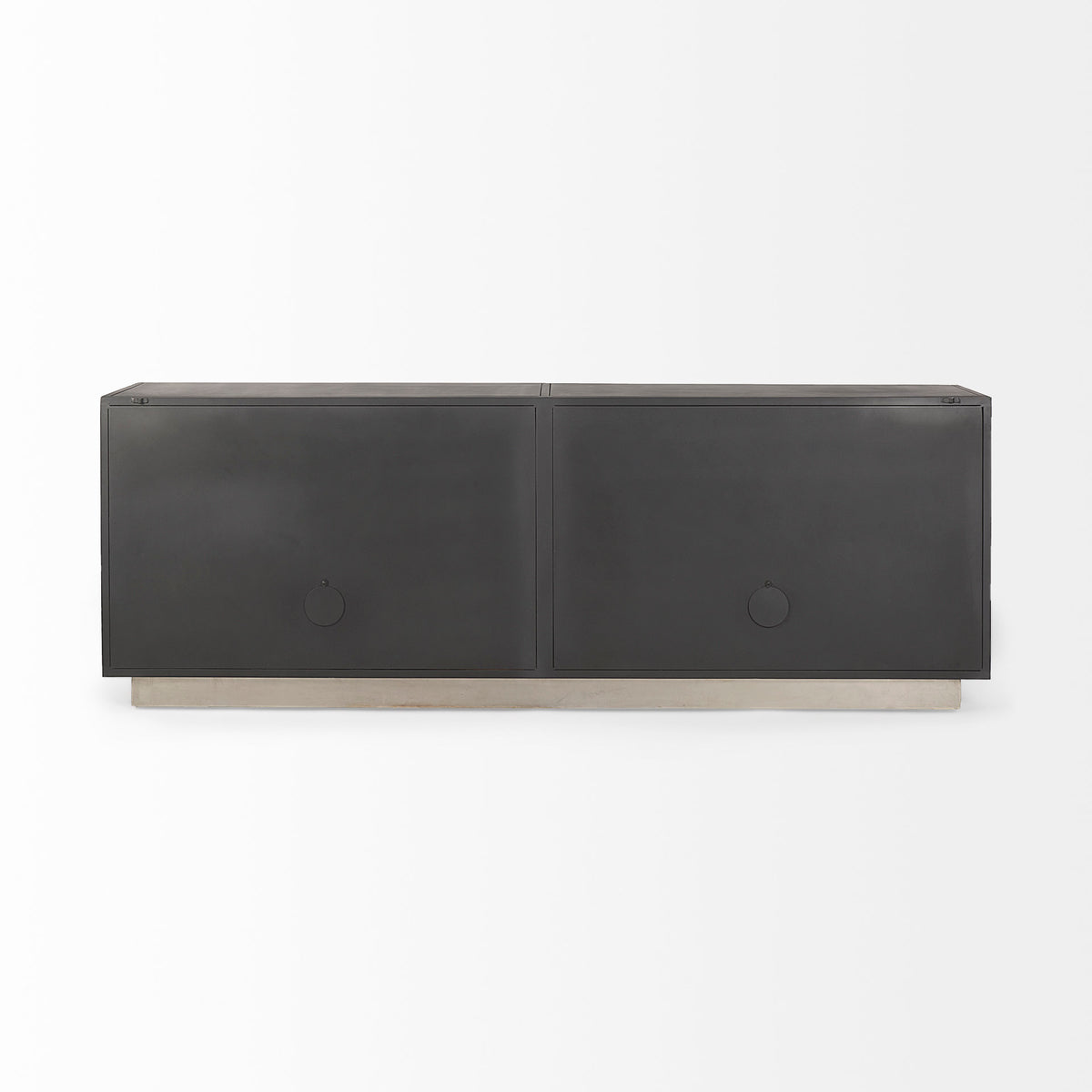 Roxdale Black/Gray Acid Wash Metal Sideboard - Ornate Home