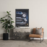 Roxdale Black/Gray Acid Washed Iron Metal Accent Cabinet - Ornate Home