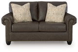 Roxmere Umber Loveseat - Ornate Home
