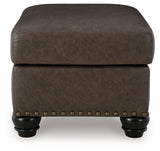 Roxmere Umber Ottoman - Ornate Home