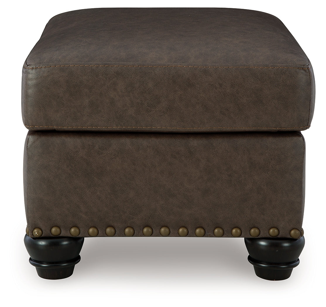 Roxmere Umber Ottoman - Ornate Home