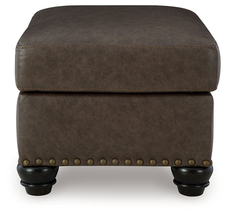Roxmere Umber Ottoman - Ornate Home