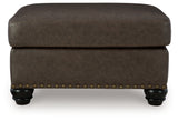 Roxmere Umber Ottoman - Ornate Home
