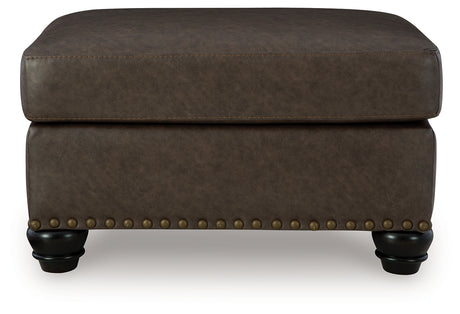 Roxmere Umber Ottoman - Ornate Home