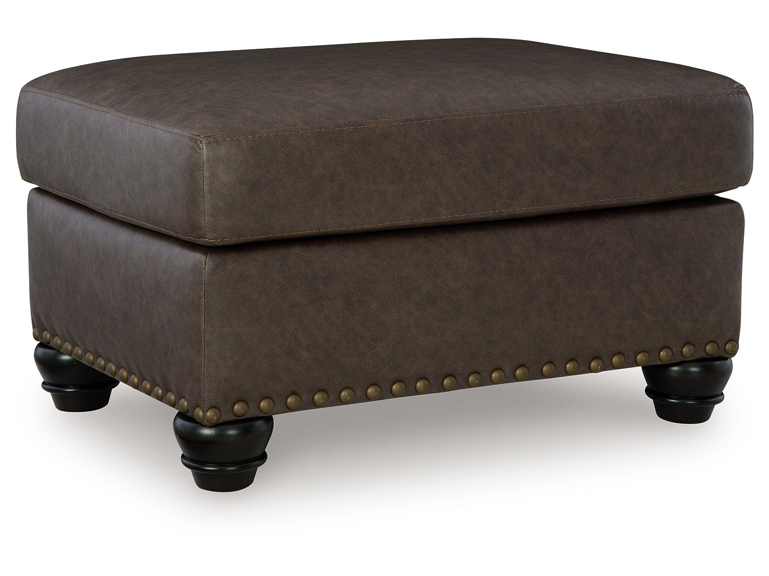 Roxmere Umber Ottoman - Ornate Home