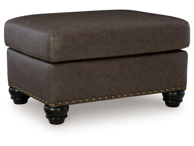 Roxmere Umber Ottoman - Ornate Home