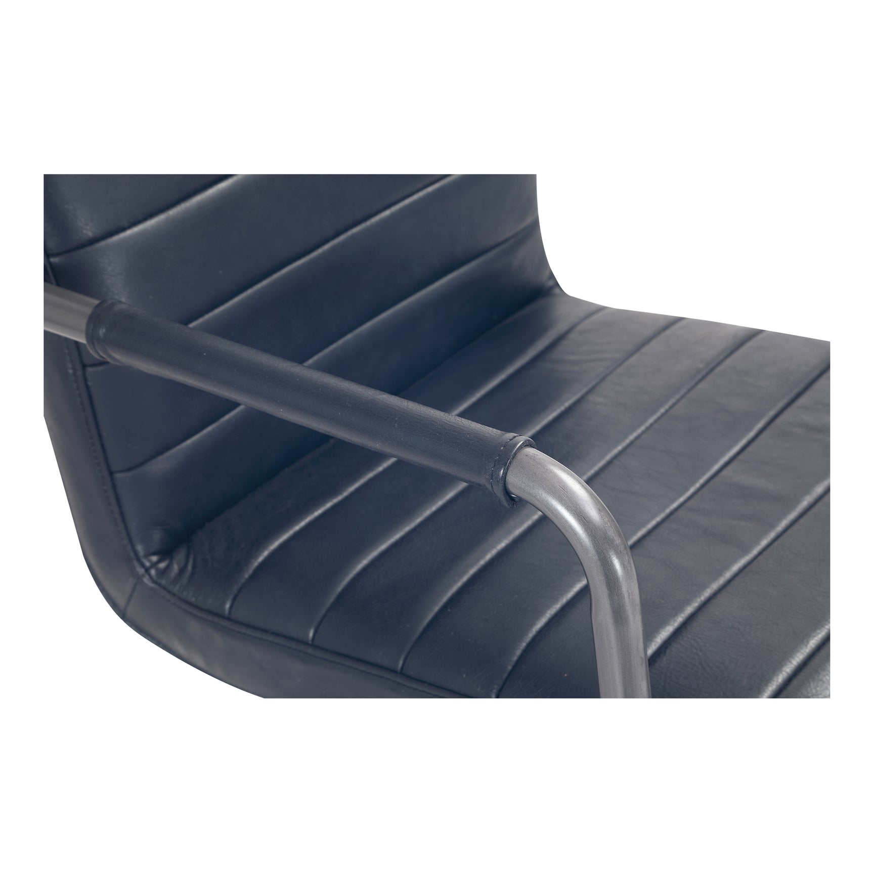 Roy Black Leather Office Chair - Ornate Home