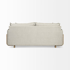 Roy Frost Gray 84" Upholstered Three Seater Sofa - Ornate Home