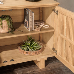 Roya Natural 2 Door Cabinet - Ornate Home