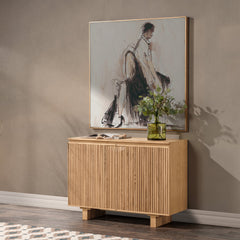 Roya Natural 2 Door Cabinet - Ornate Home