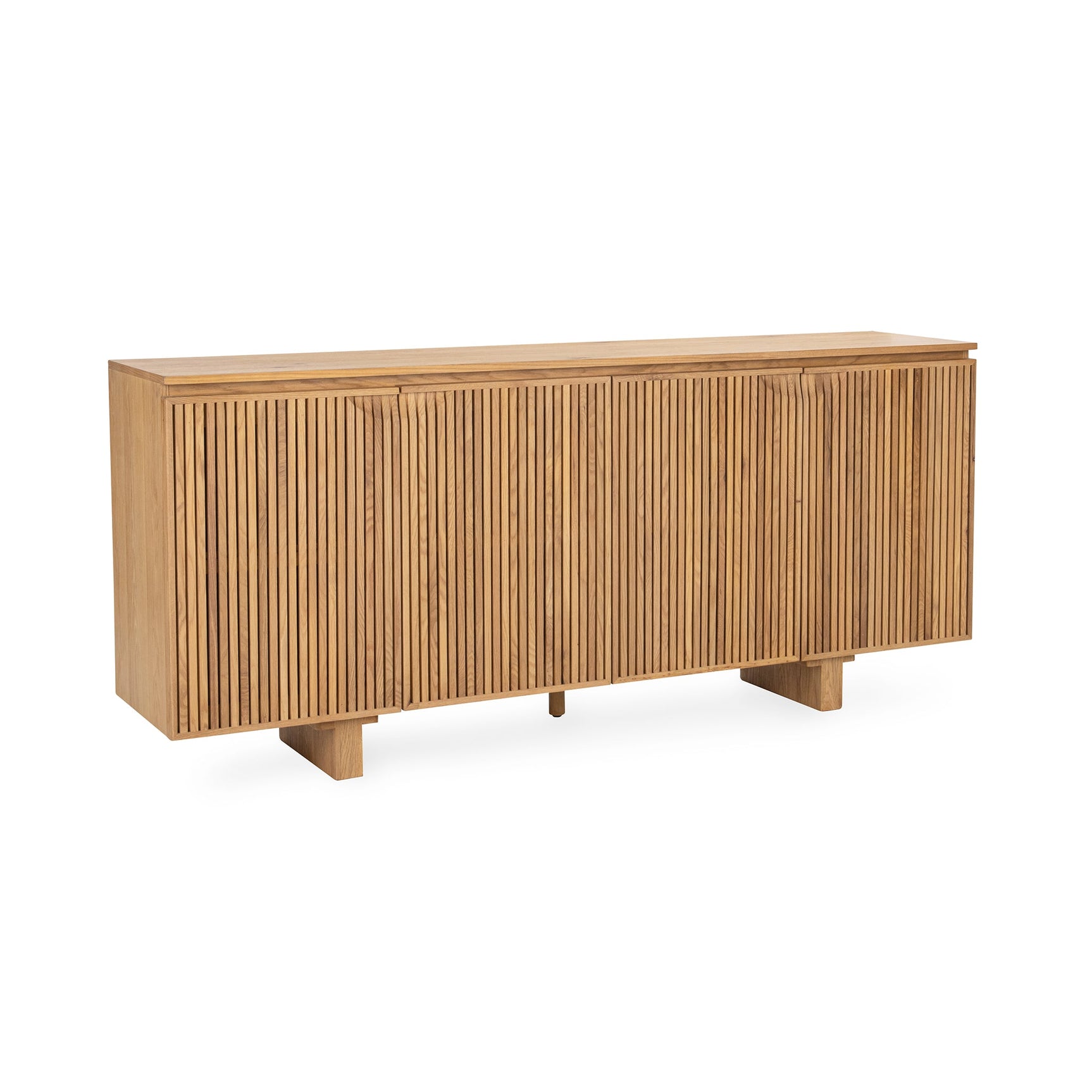 Roya Natural 4 Door Cabinet - Ornate Home