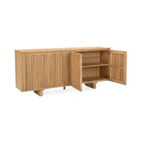 Roya Natural 4 Door Cabinet - Ornate Home