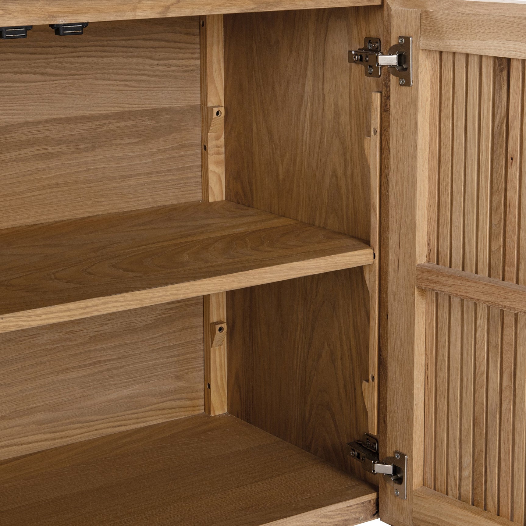 Roya Natural 4 Door Cabinet - Ornate Home