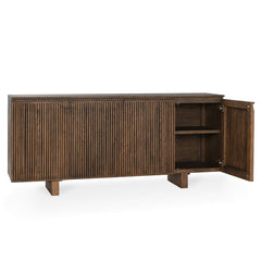 Roya Toasted Brown Cabinet - Ornate Home
