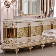 Royal Crest Pearl/Gold Buffet / HD-B9022 - Ornate Home