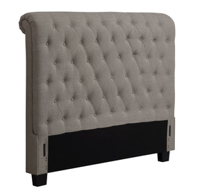 Royal Dolphin Linen California King Tufted Upholstered Headboard - Ornate Home
