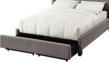 Royal Dolphin Linen Full Tufted Platform Storage Bed - Ornate Home