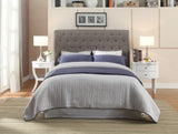 Royal Dolphin Linen Queen Tufted Platform Bed - Ornate Home