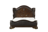 Royal Highlands Dark Cherry 4-piece Queen Bedroom Set - Ornate Home