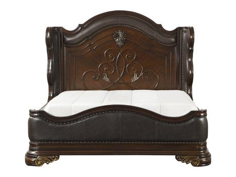 Royal Highlands Dark Cherry Eastern King Bed - Ornate Home