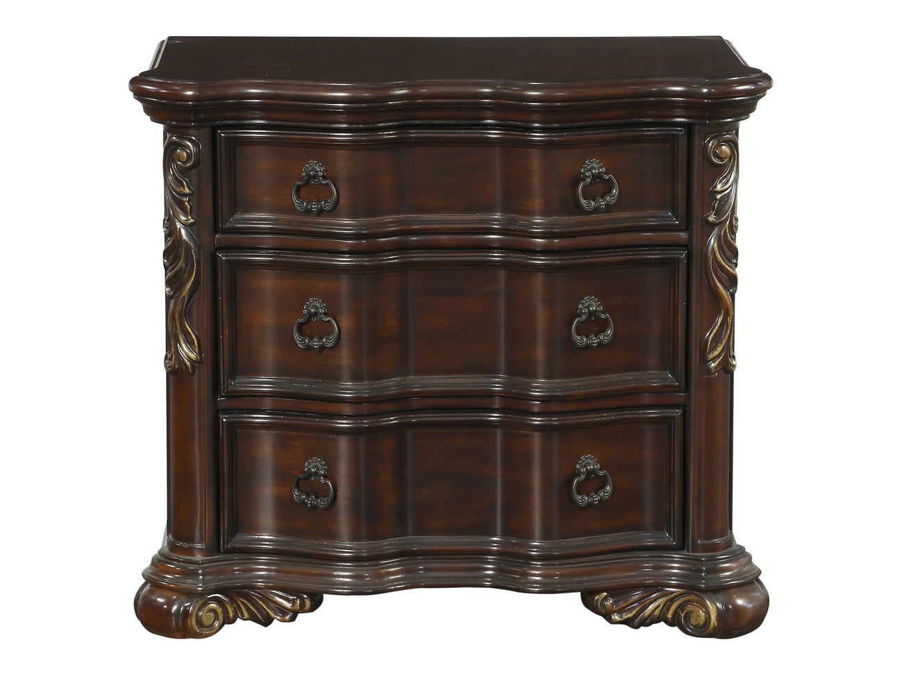 Royal Highlands Dark Cherry Nightstand - Ornate Home