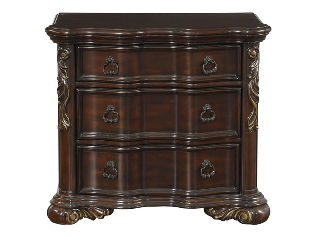 Royal Highlands Dark Cherry Nightstand - Ornate Home