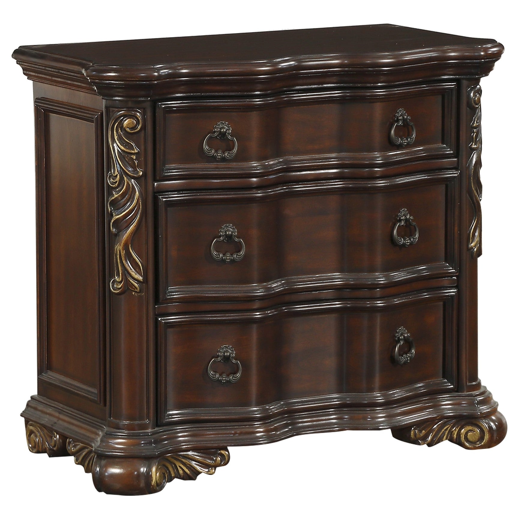 Royal Highlands Dark Cherry Nightstand - Ornate Home