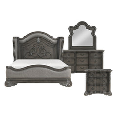 Royal Highlands Gray 4pc Bedroom Set - Ornate Home