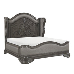 Royal Highlands Gray 5pc Bedroom Set - Ornate Home