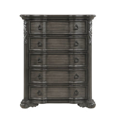 Royal Highlands Gray 5pc Bedroom Set - Ornate Home