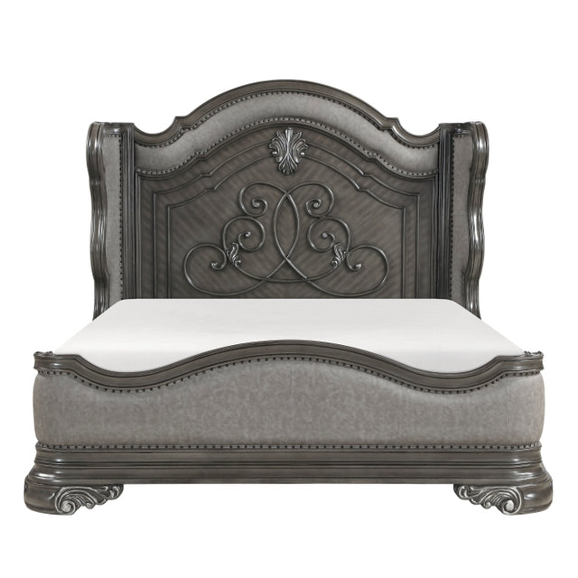 Royal Highlands Gray California King Bed - Ornate Home