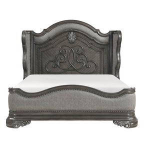 Royal Highlands Gray Eastern King Bed - Ornate Home