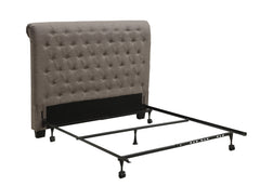 Royal Tufted Upholstered Headboard in Dolphin Linen - Ornate Home