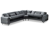 Royal Grey Convertible Sectional Sofa