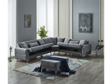 Royal Grey Convertible Sectional Sofa