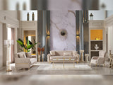 Royal Beige 3-pieces (Sofa & Loveseat & Chair) Living Room Set