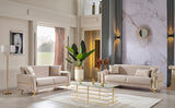 Royal Beige 3-pieces (Sofa & Loveseat & Chair) Living Room Set