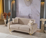 Royal Beige 3-pieces (Sofa & Loveseat & Chair) Living Room Set