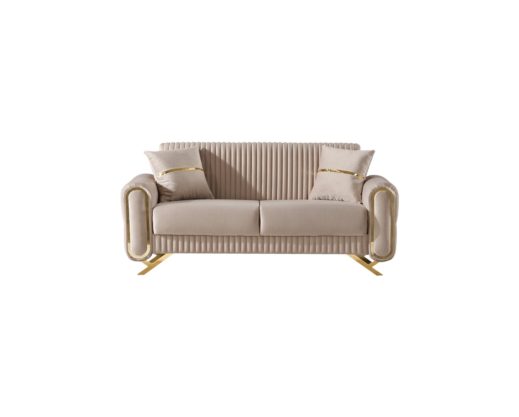 Royal Beige 3-pieces (Sofa & Loveseat & Chair) Living Room Set