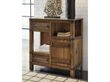 Roybeck Light Brown/Bronze Accent Cabinet (Online Special Price) - Ornate Home