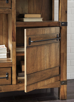 Roybeck Light Brown/Bronze Accent Cabinet - Ornate Home